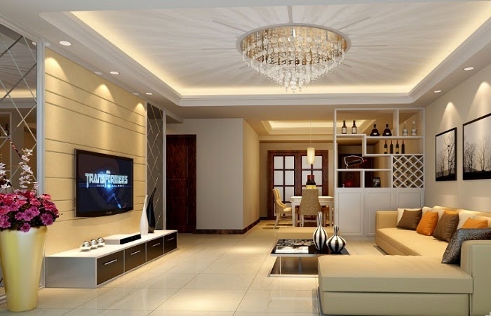 mẫu đèn trang trí phòng khách đẹp