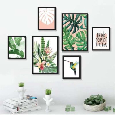 tranh decor phòng khách hiện đại 