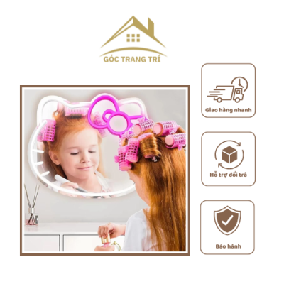 gương treo tường khung gỗ phòng khách
